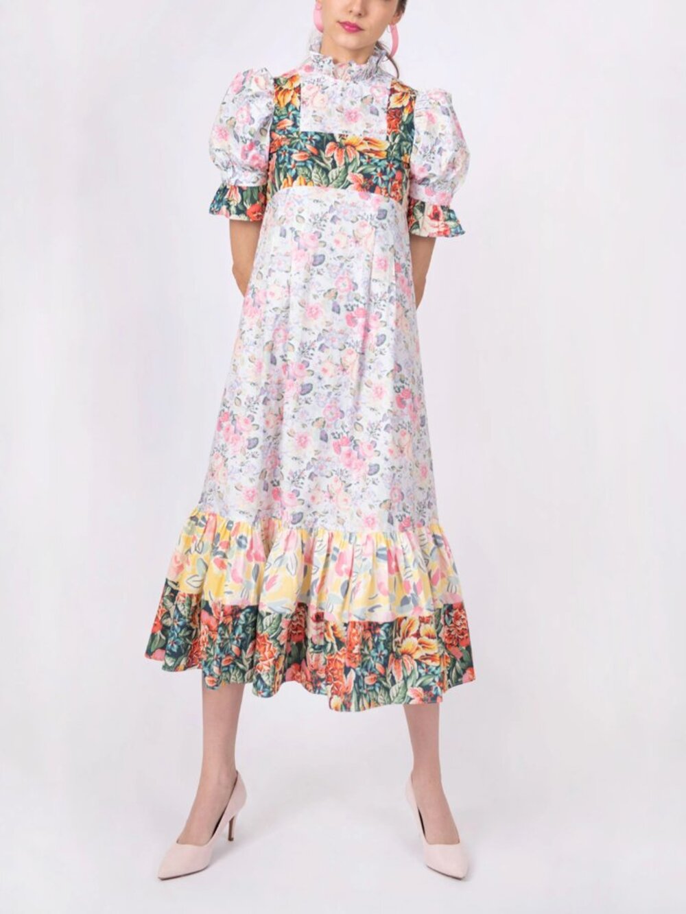 BATSHEVA X LAURA ASHLEY RUTHIN DRESS - QUARTET